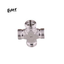 EMT certificated stainless steel fittings hydraulic four-way connections